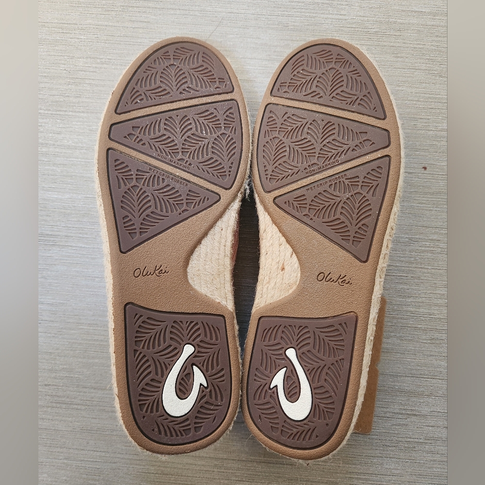 Olukai Women's Kaula Pa'a Kapa Convertible Espadrille~PINK CANVAS ~SIZE 6.5 *NEW - Picture 8 of 10